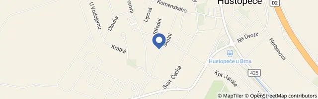 Mapa - Krojové hody Hustopeče 2026