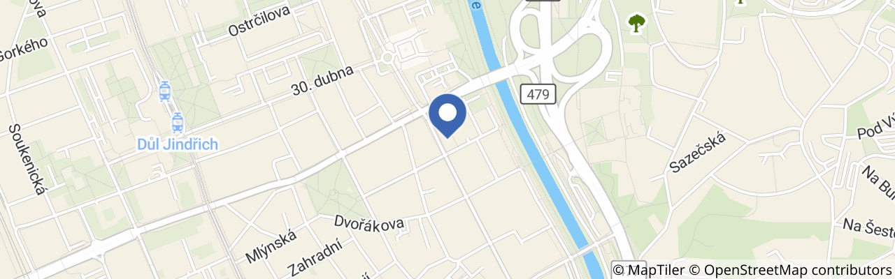 Mapa - BeerFestu v Komenského sadech