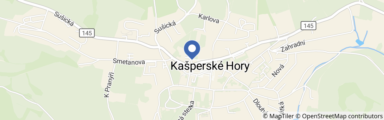 Mapa - Hotel Kašperk