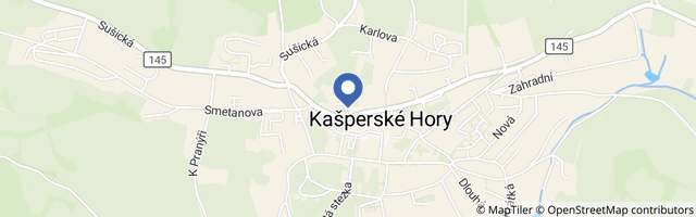 Mapa - Hotel Kašperk