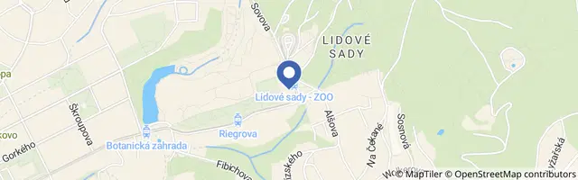 Mapa - Pohádky na zahradě Lidových sadů
