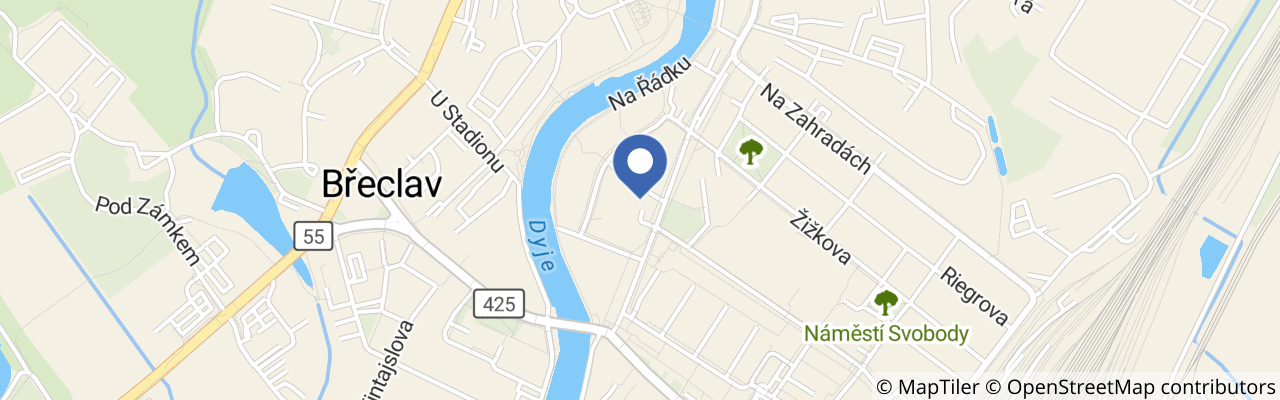 Mapa - Den s archeologem na Pohansku