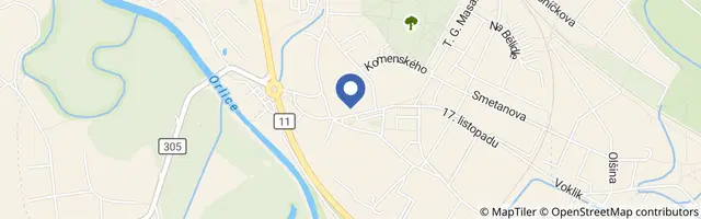 Mapa - Folk jako řemen na paloučku pod věží