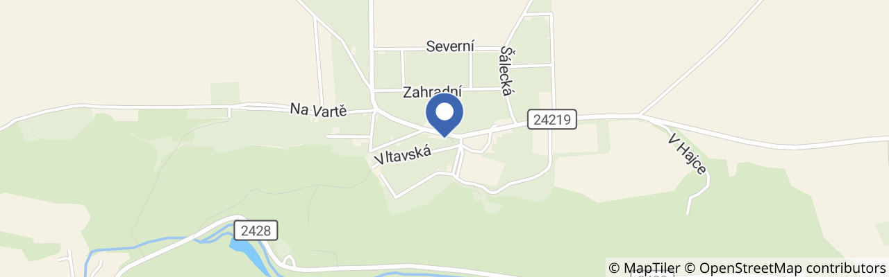 Mapa - Pohodový závod na kánoích Bohnice – Máslovice 2026