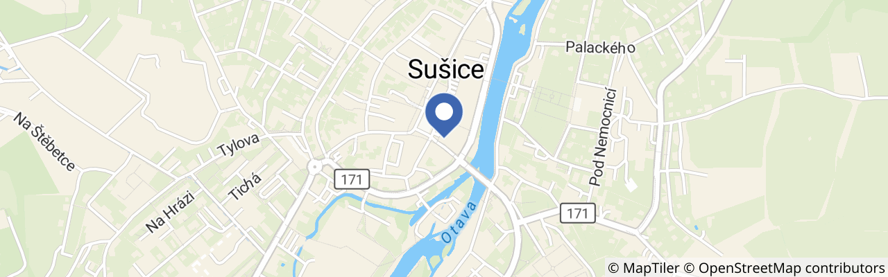 Mapa - 130 let Rybářské organizace v Sušici
