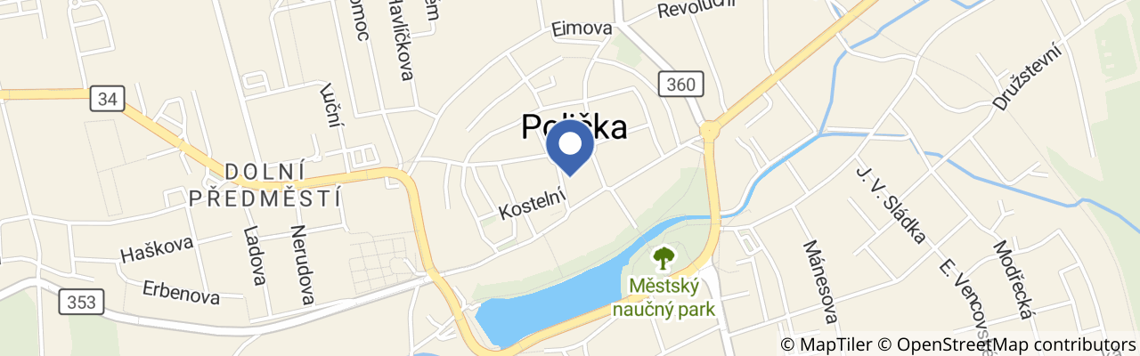 Mapa - Festival 555 a Historický den na Valech v Poličce 2026