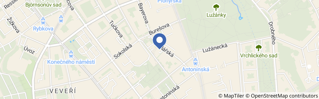 Mapa - Brněnská šestnáctka – Brno16: mezinárodní festival krátkých filmů 2026