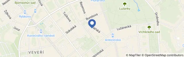 Mapa - Brněnská šestnáctka – Brno16: mezinárodní festival krátkých filmů 2026