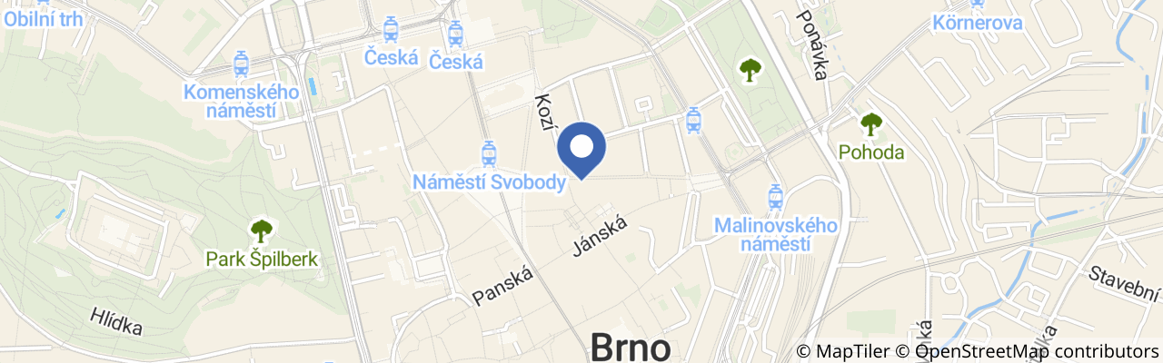 Mapa - Večerní prohlídky skleníků botanické zahrady v Brně