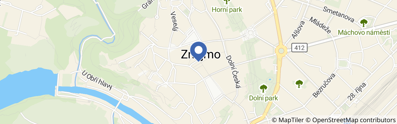 Mapa - Znovínský burčák fest ve Znojmě 2026