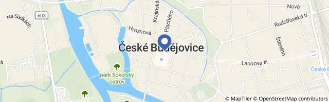 Mapa - Vánoční vyhlídkové kolo v Českých Budějovicích 2026