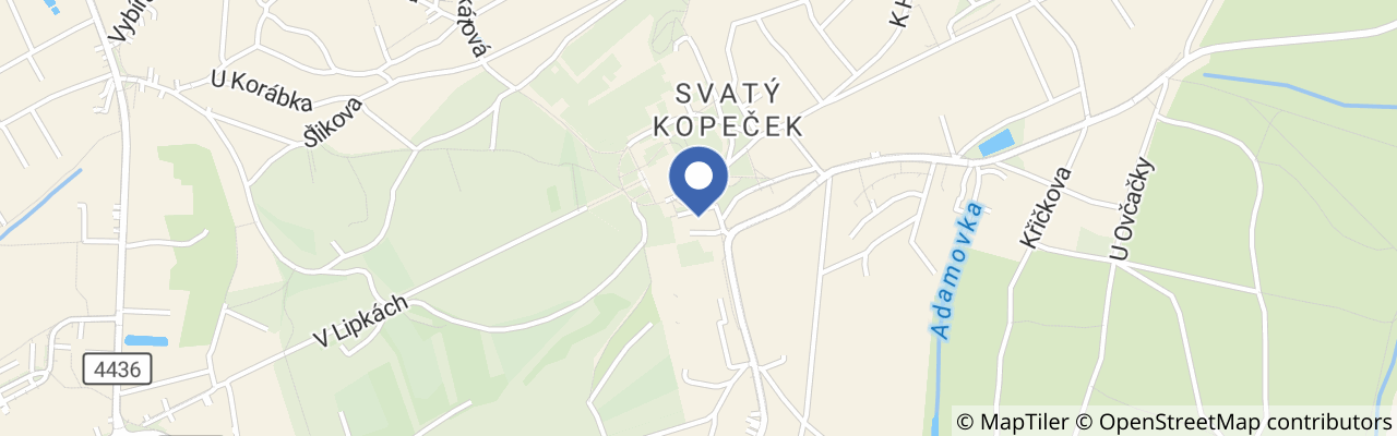 Mapa - Benefiční běh pro hospic na Svatém Kopečku 2026