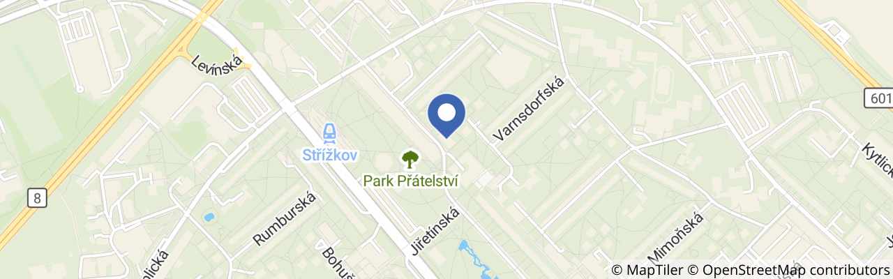 Mapa - Návštěvní den na nádraží Praha-Prosek 2026