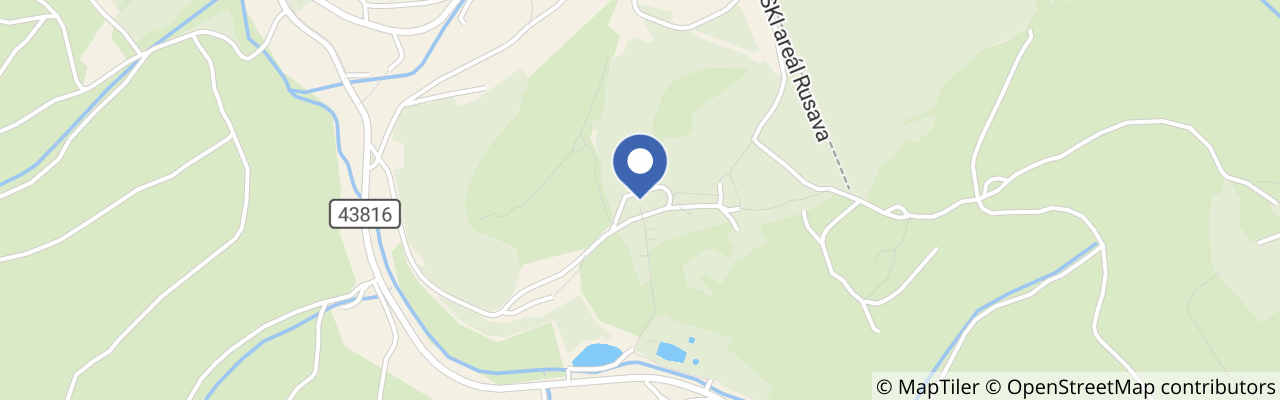 Mapa - Hotel Rusava