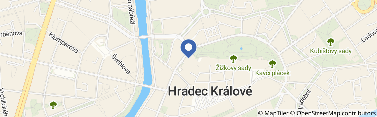 Mapa - Sborové slavnosti Hradec Králové 2026