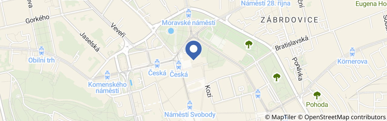 Mapa - Na prknech, dlažbě i trávě 2026 – rodinný festival  v Brně