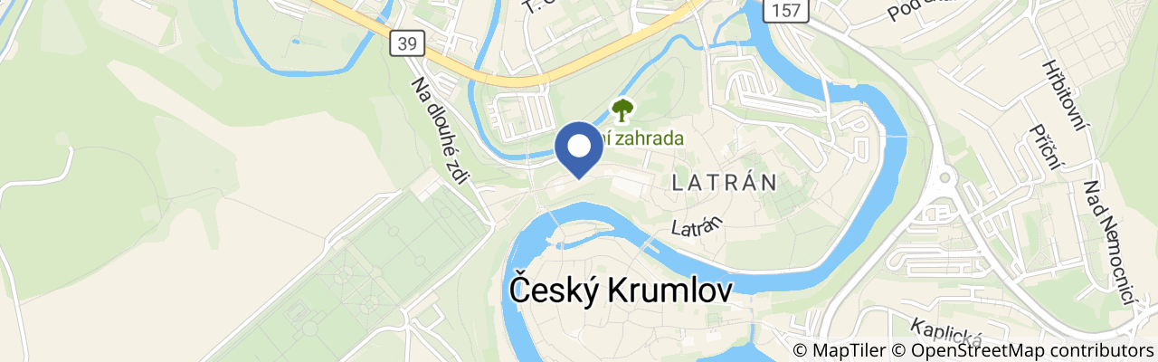 Mapa - Kostýmované dětské prohlídky v Českém Krumlově