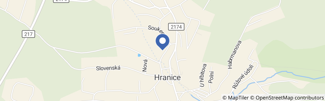 Mapa - Běh městem aneb Rozhýbejme naše H(h)ranice 2026