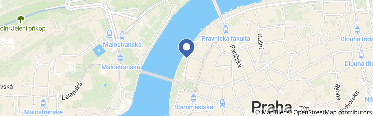 Mapa - Po stopách Mahlera – hudební procházka Prahou s audioprůvodcem
