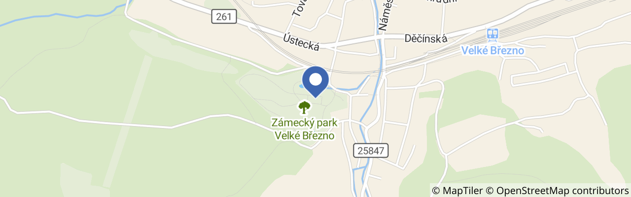 Mapa - Hradozámecká noc ve Velkém Březně