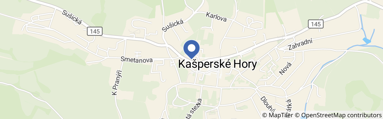 Mapa - Šumavské Kašperské Hory – tradiční slavnosti města 2026