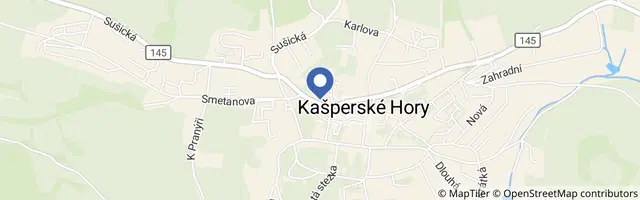 Mapa - Šumavské Kašperské Hory – tradiční slavnosti města 2026