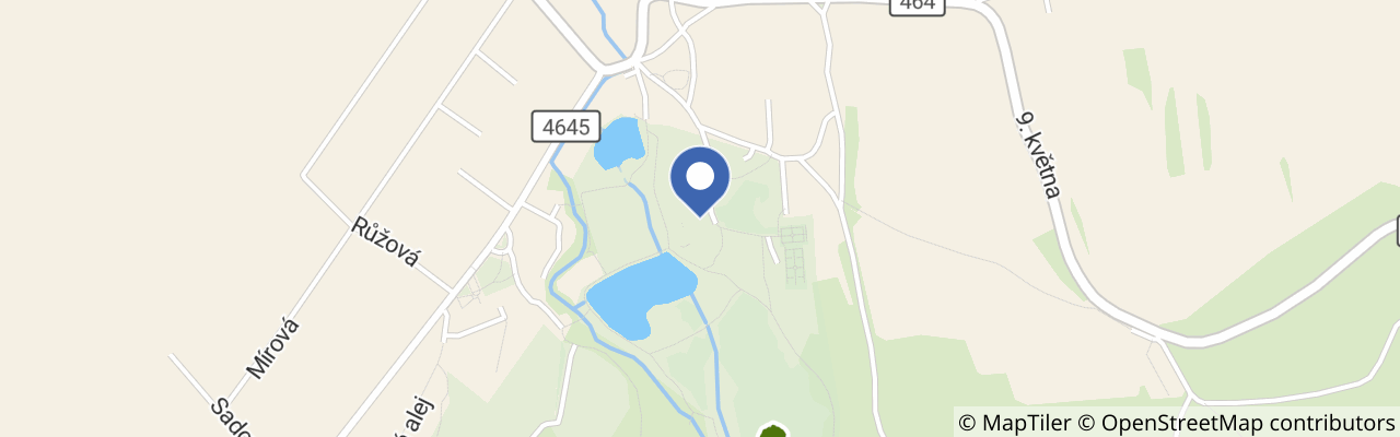 Mapa - Empírové tance na zámku Raduň