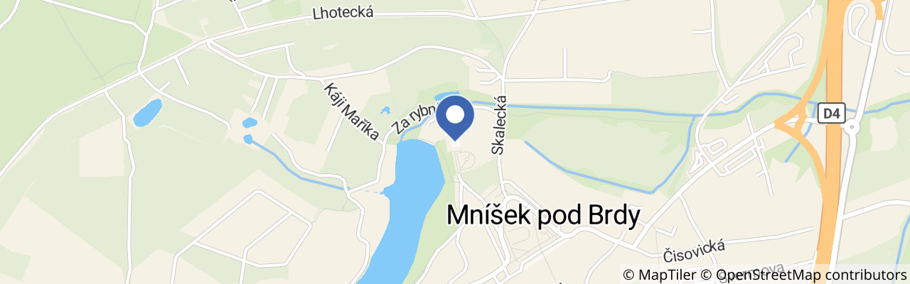 Mapa - Hradozámecká noc na zámku v Mníšku pod Brdy