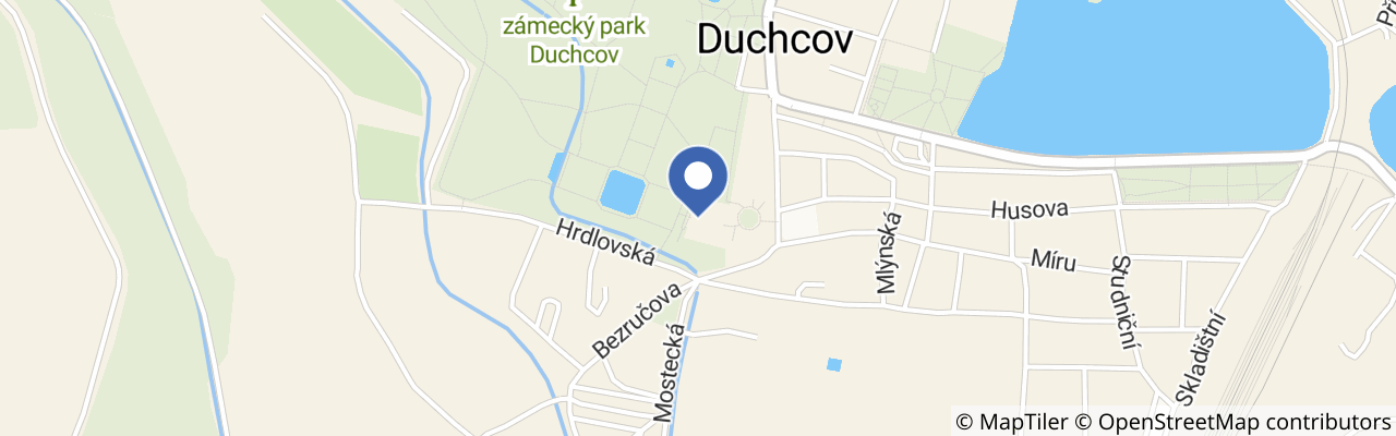 Mapa - Grand Tour zámkem Duchcov