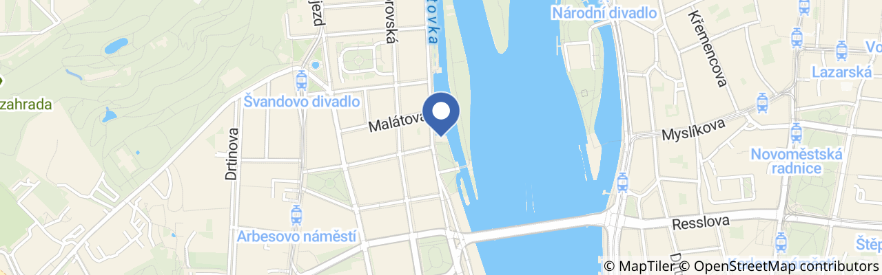 Mapa - Pragasón „la música cubana en Praga“