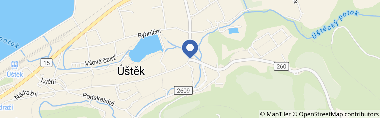 Mapa - Úštěcký historický jarmark 2026