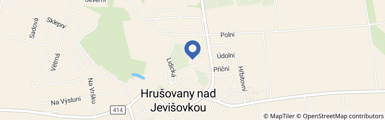 Mapa - Vavřinecké putování po sklepech v Hrušovanech nad Jevišovkou 2026