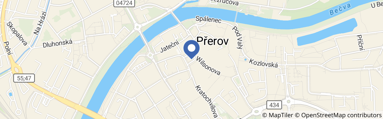 Mapa - Přerovské Svatovavřinecké hody 2026