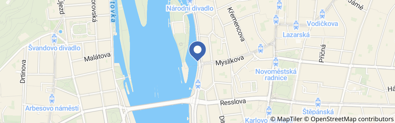Mapa - Letní salon Mánes