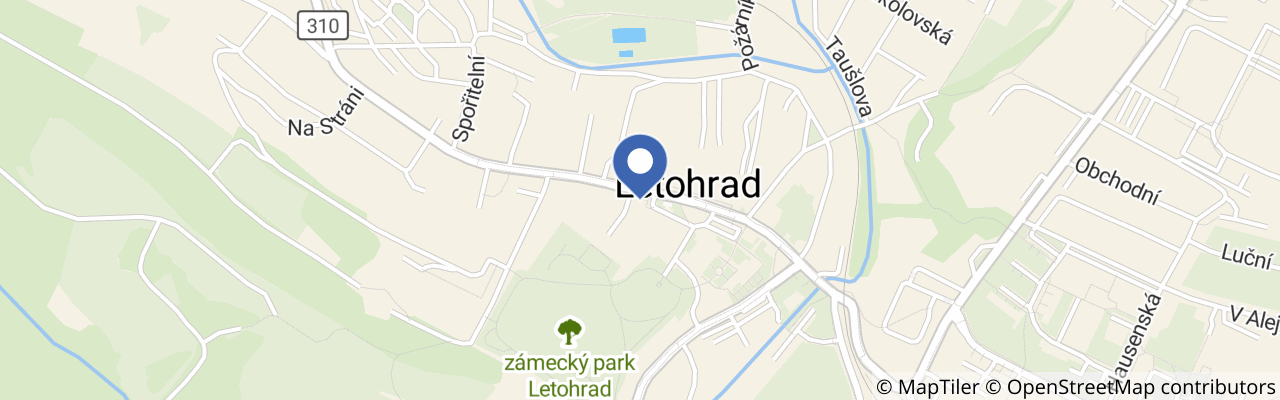 Mapa - Kopečková pouť v Letohradě 2027