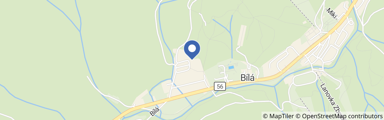 Mapa - Apartmány Bílá 188