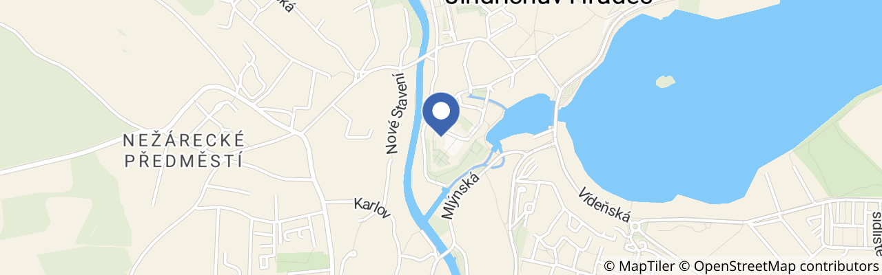 Mapa - Kvarteto Martinů – Jindřichův Hradec