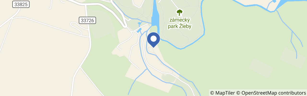 Mapa - Prázdninové krmení jelenů a ukázky dravců v Oboře Žleby