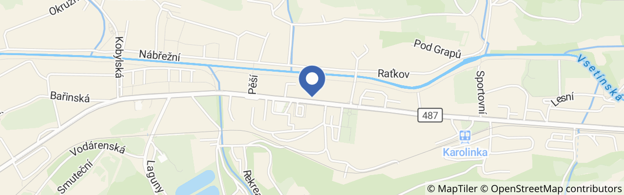 Mapa - Penzion u Bečvy