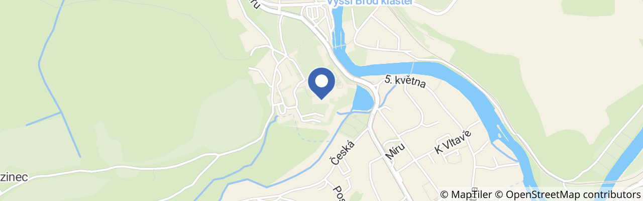 Mapa - V.O.S.A. Theatre – Mezi světy ve Vyšším Brodě