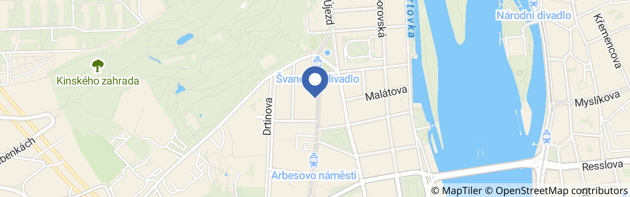 Mapa - Den otevřených dveří ve Švandově divadle 2026