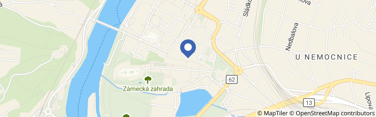 Mapa - Apartmány U Růžové zahrady