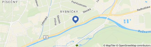 Mapa - Apartmány U Červeného stromu