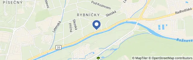 Mapa - Apartmány U Červeného stromu