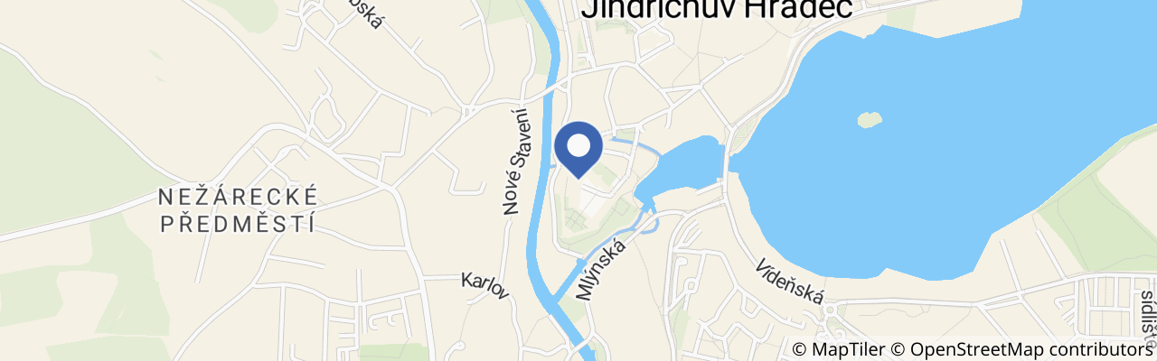 Mapa - Kvarteto Martinů – Jindřichův Hradec