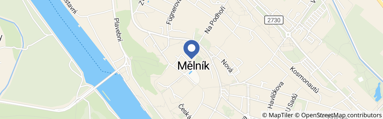 Mapa - Projděte se Mělníkem s kocourkem Švarcíkem