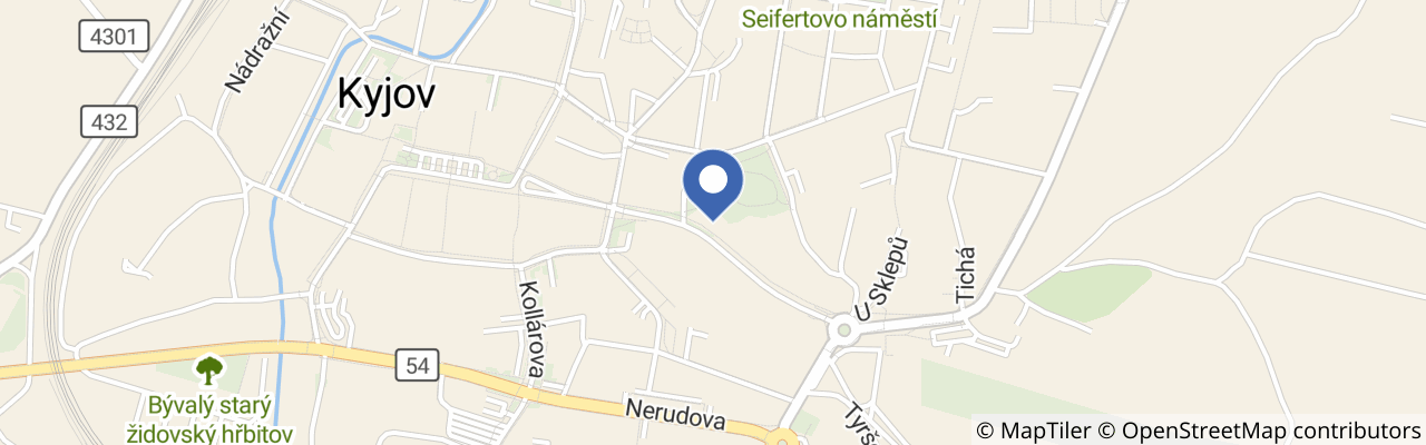 Mapa - Kyjov v devíti stoletích