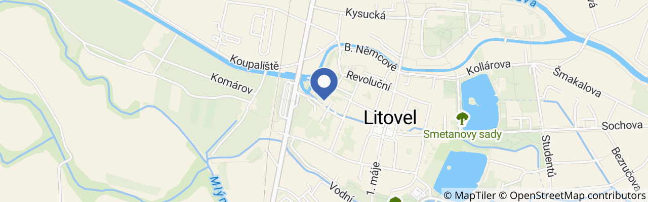 Mapa - Mlýnice Litovel