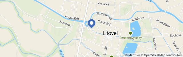 Mapa - Mlýnice Litovel
