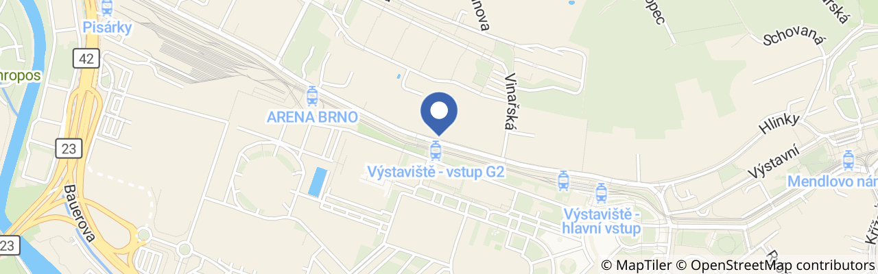 Mapa - ProArt Festival 2026 v Brně